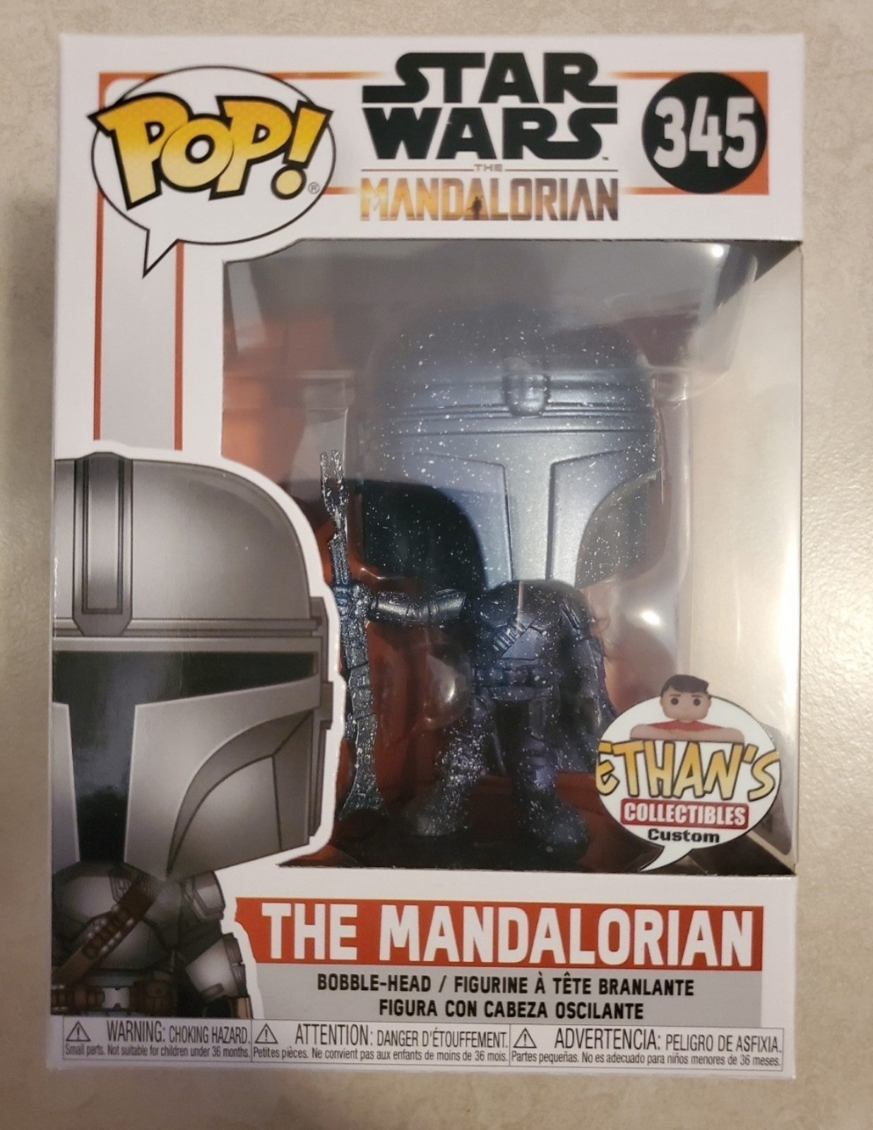 Funko Pop The Mandalorian #345 (Ethan's Collectibles Custom Exclusive)