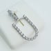 925 Sterling Silver Cubic Zirconia Initial Pendant, UU1P6A6187