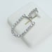 925 Sterling Silver Cubic Zirconia Initial Pendant, UU1P6A6187