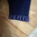 Vintage Correlations JCPenney Velour Blue Robe Women's Large Ruffle Loungewear
