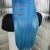 Human Blue ombre lacefront natural wig