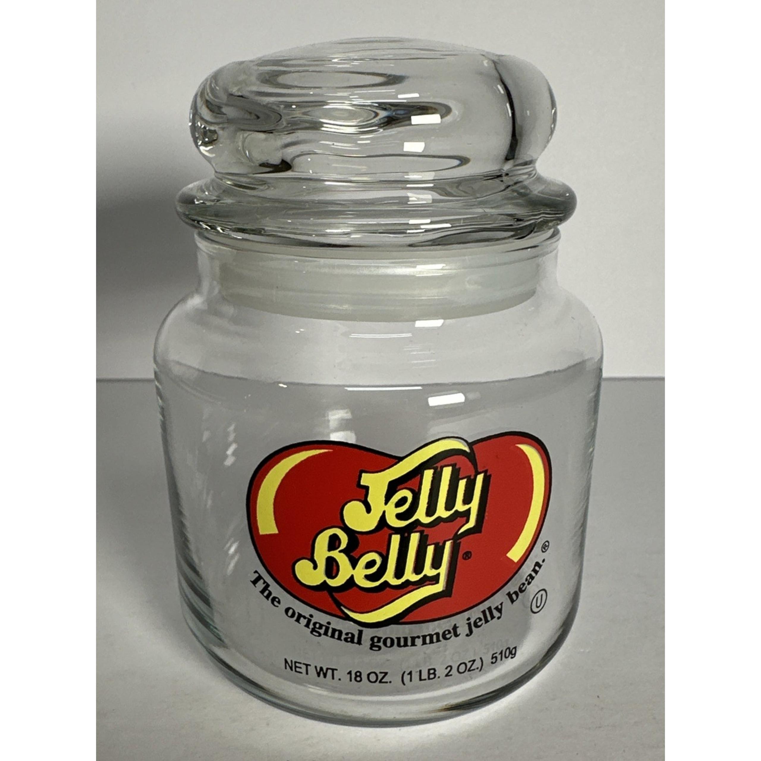 VTG 18oz. JELLY BELLY GLASS Apothecary JAR Gourmet Jelly Bean