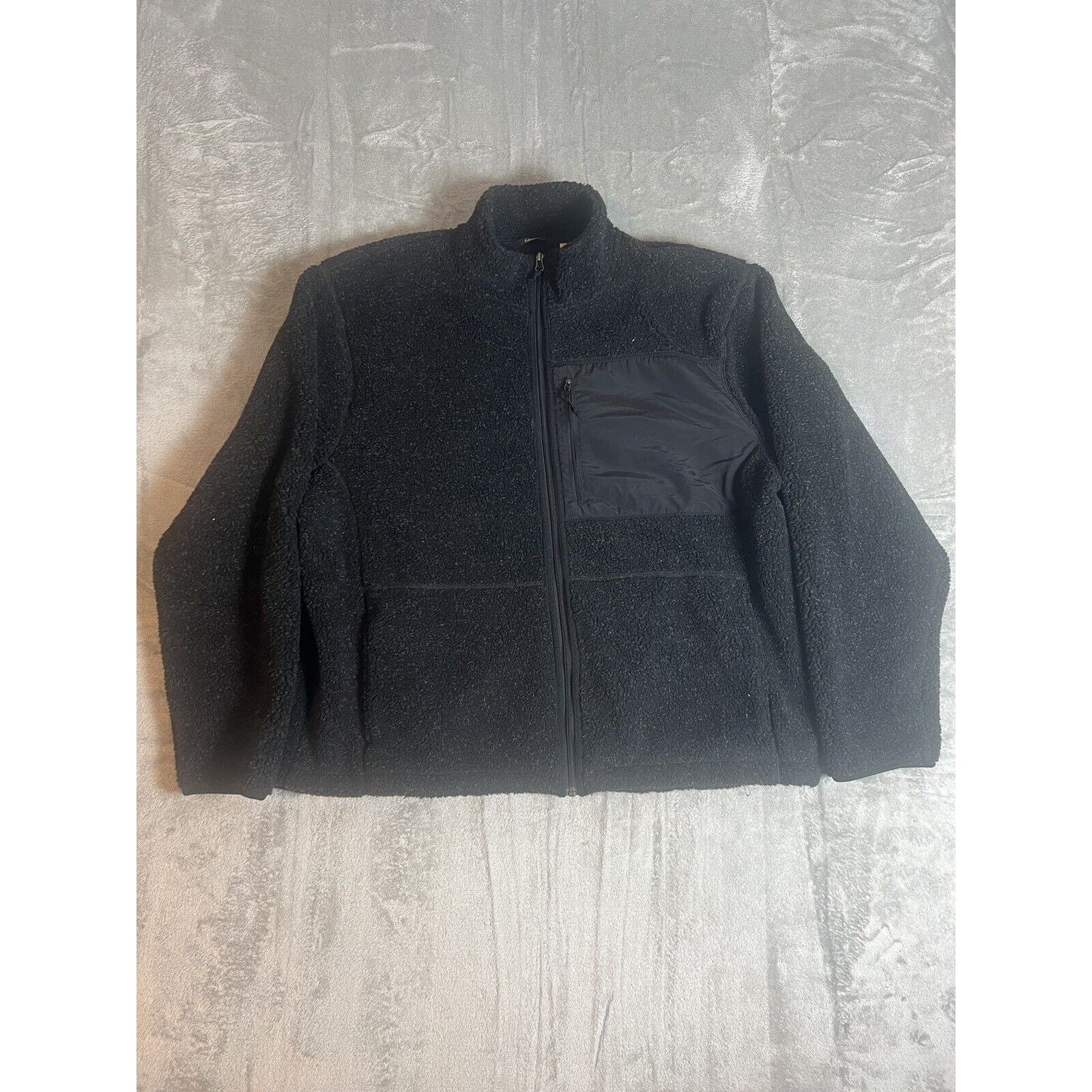 Cabela's Fleece Full Zip Jacket Coat Black Size 2XL