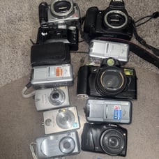 Lot Of 11 Canon Cameras For Parts!