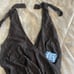 Free People Lace All Day Plunging Black Bodysuit Size Small NEW with Tags