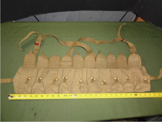 CHICOM N. VIETNAMESE ARMY VIET CONG SKS 10 PANEL CHESTPOUCH 1969 FACTORY LD 4119