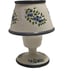 Vintage Fairy Lamp Tea Light Candle Holder Blueberries Blueberry Pattern Ceramic