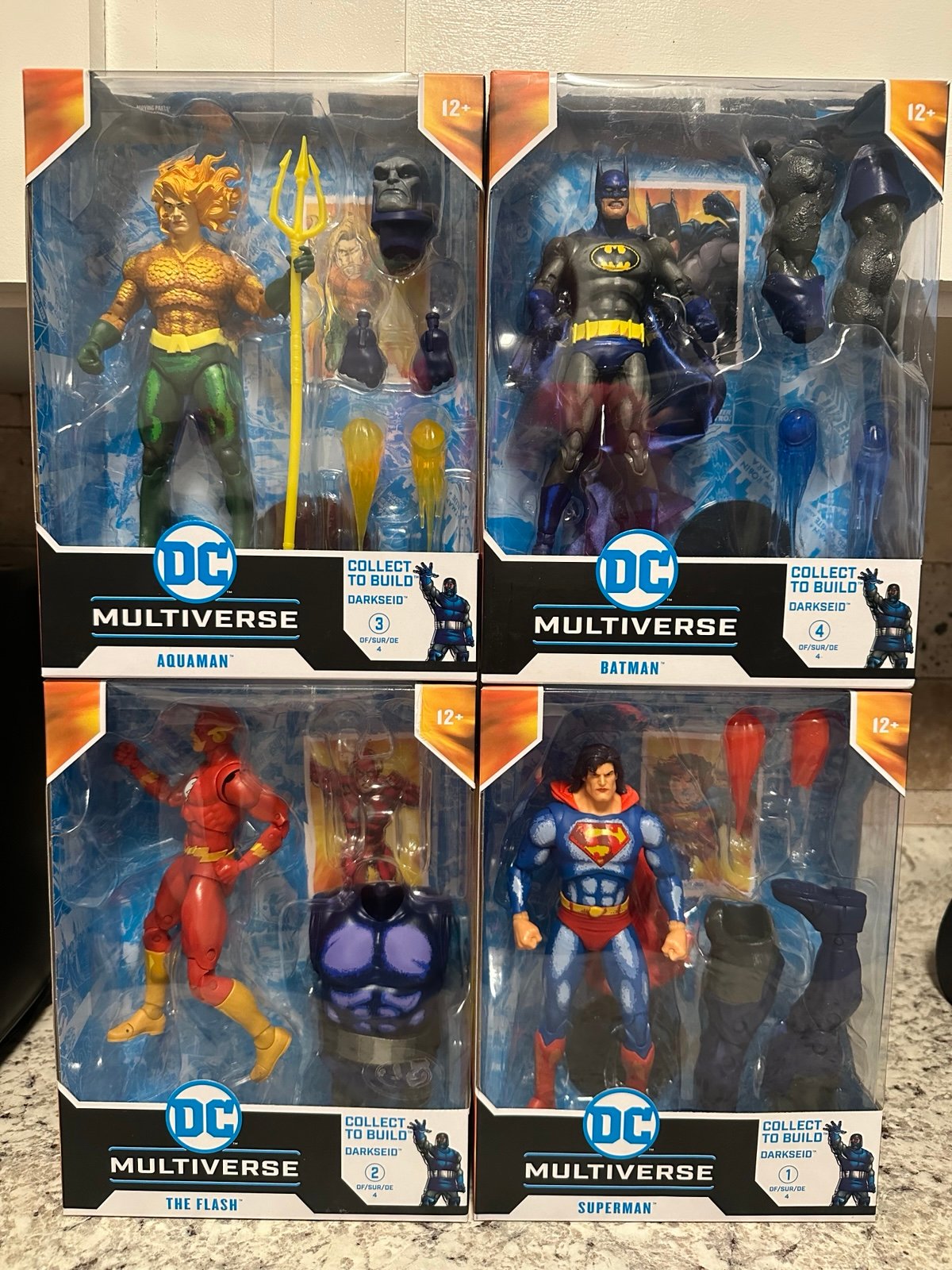 DC multiverse McFarlane justice league task force Darkseid BAF complete set