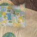 Vtg handmade bear shaped baby blanket and pillow set