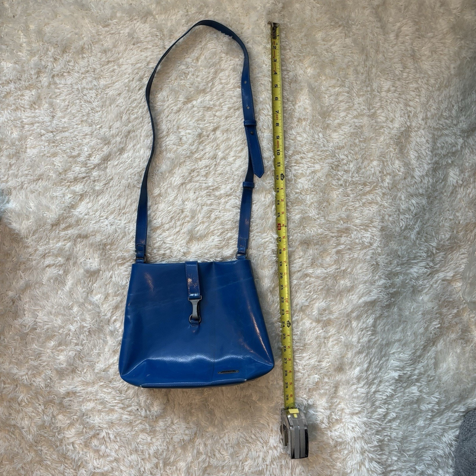 RARE FIND - Vintage FREITAG Recycled Crossbody Blue Utility Messenger Bag-Medium