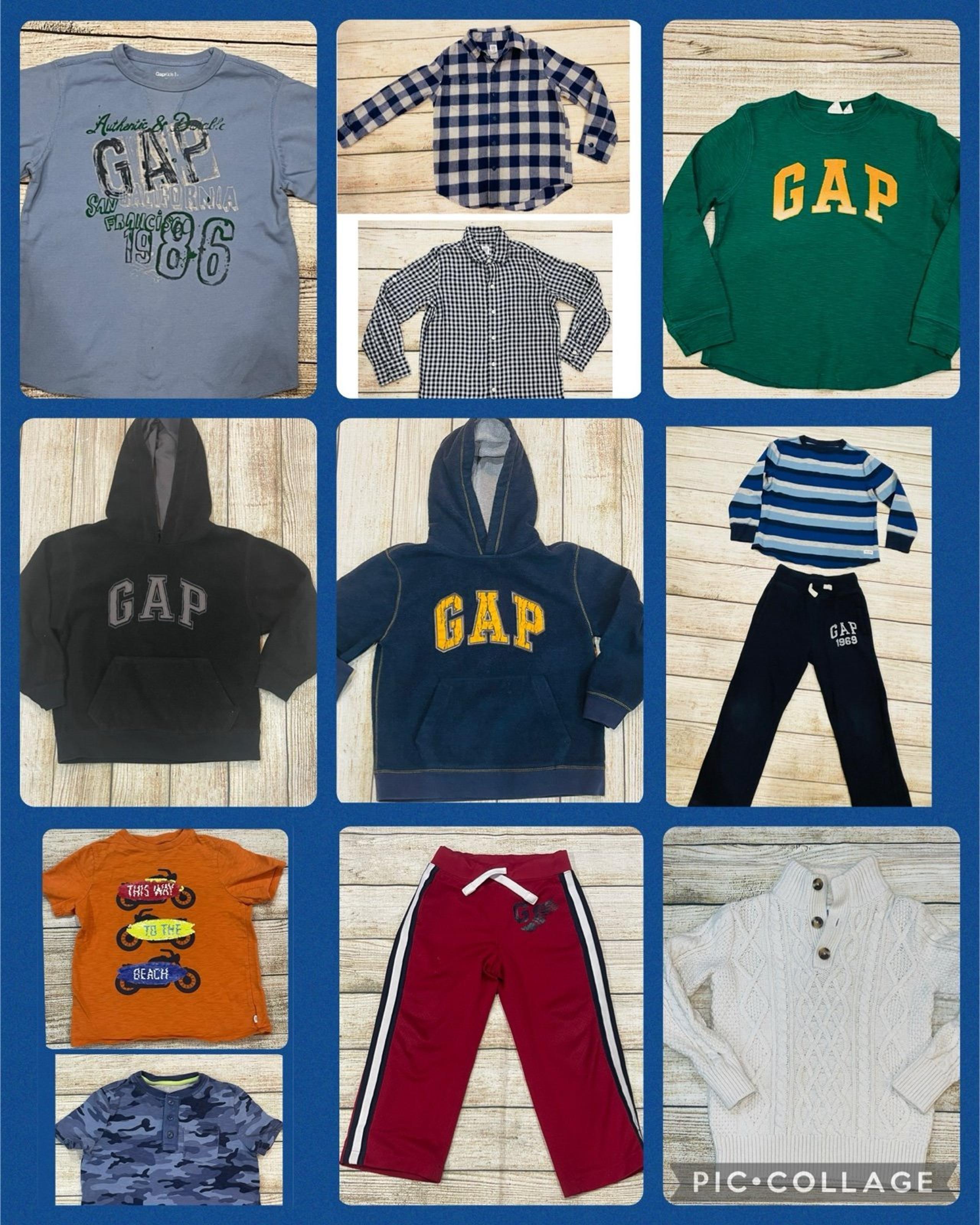 Lot of 12 GAP Kids Clothes boys Small (6-7)