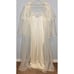 Vintage Henson Kickernick S Chiffon Lace Pearl Bead Bridal Peignoir Set Negligee