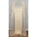 Vintage Henson Kickernick S Chiffon Lace Pearl Bead Bridal Peignoir Set Negligee