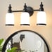3 Lights Vanity Lights, Matte Black Bathroom Wall Light Fixtures over Mirror,...