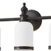 3 Lights Vanity Lights, Matte Black Bathroom Wall Light Fixtures over Mirror,...