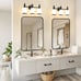 3 Lights Vanity Lights, Matte Black Bathroom Wall Light Fixtures over Mirror,...