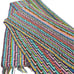 VINTAGE HANDMADE HAND CROCHET KNITTED TABLE RUNNER MULTICOLOR APPROX 74” X 16”