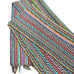 VINTAGE HANDMADE HAND CROCHET KNITTED TABLE RUNNER MULTICOLOR APPROX 74” X 16”