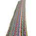 VINTAGE HANDMADE HAND CROCHET KNITTED TABLE RUNNER MULTICOLOR APPROX 74” X 16”