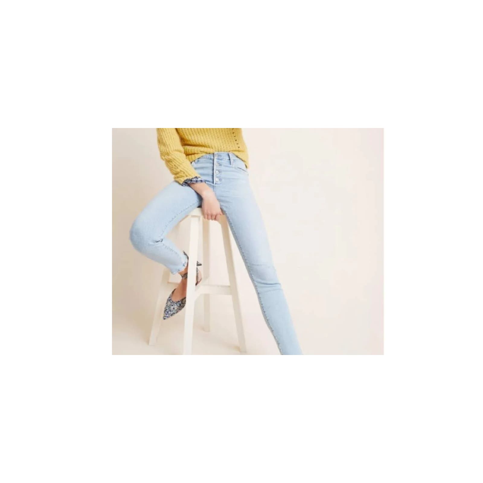 Citizens of Humanity Rocket Ankle Mid Rise Skinny Button Fly Blue Jeans Size 29