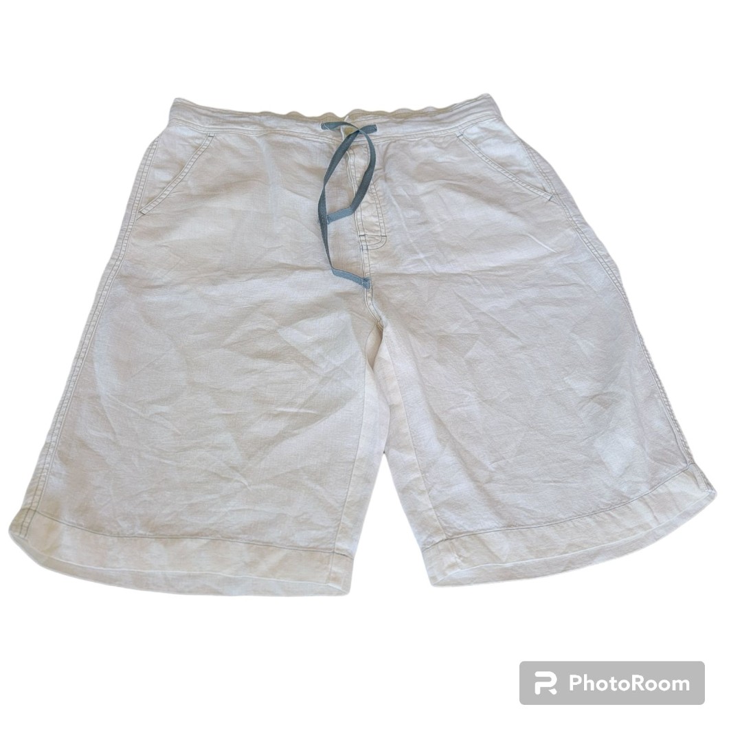 Hugo Boss White Linen shorts men Sz Large