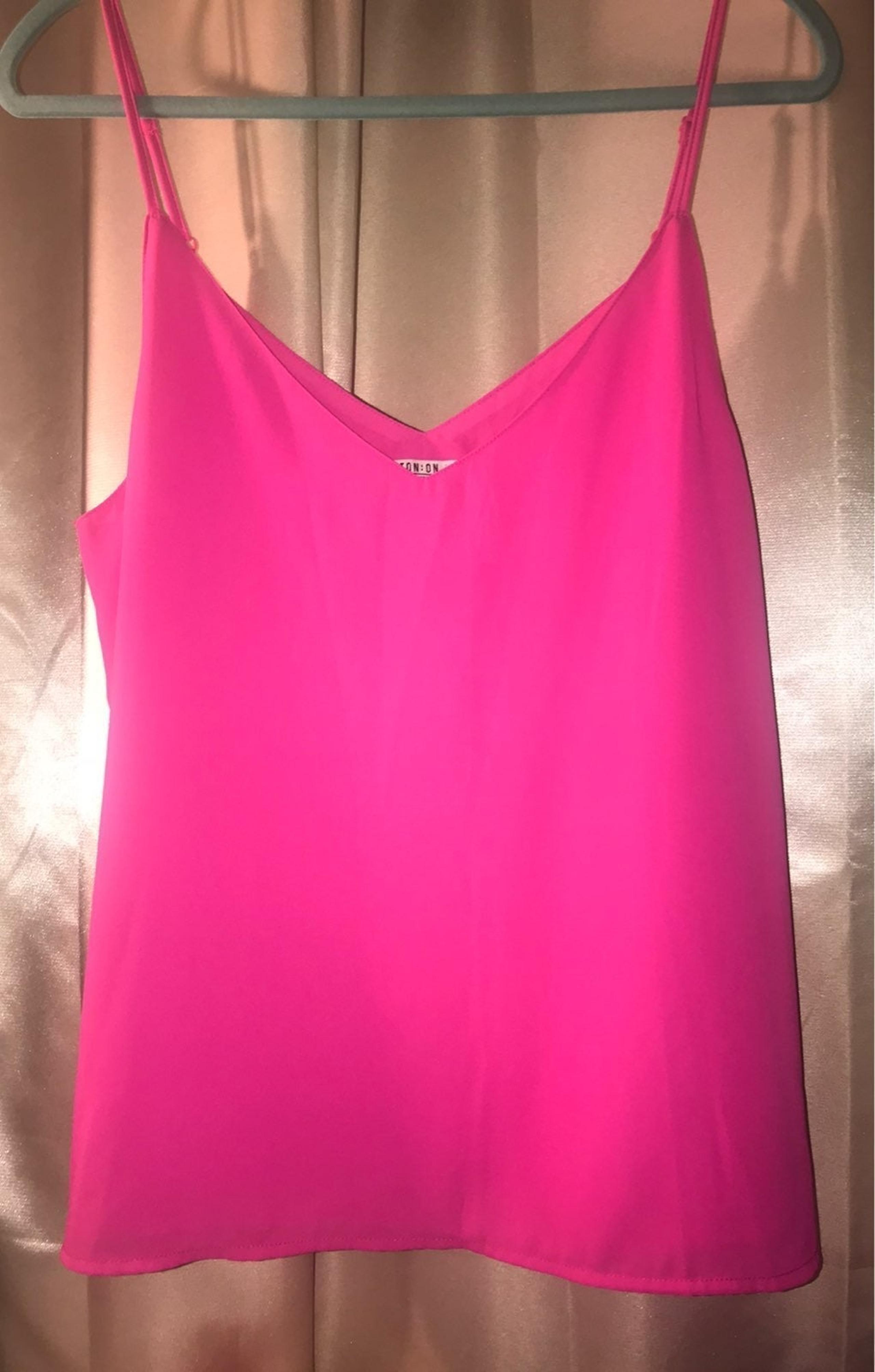 Cotton On hot pink tank top