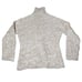 Vintage 90s nine west wool blend Chunky mixed knit cream turtle neck sweater