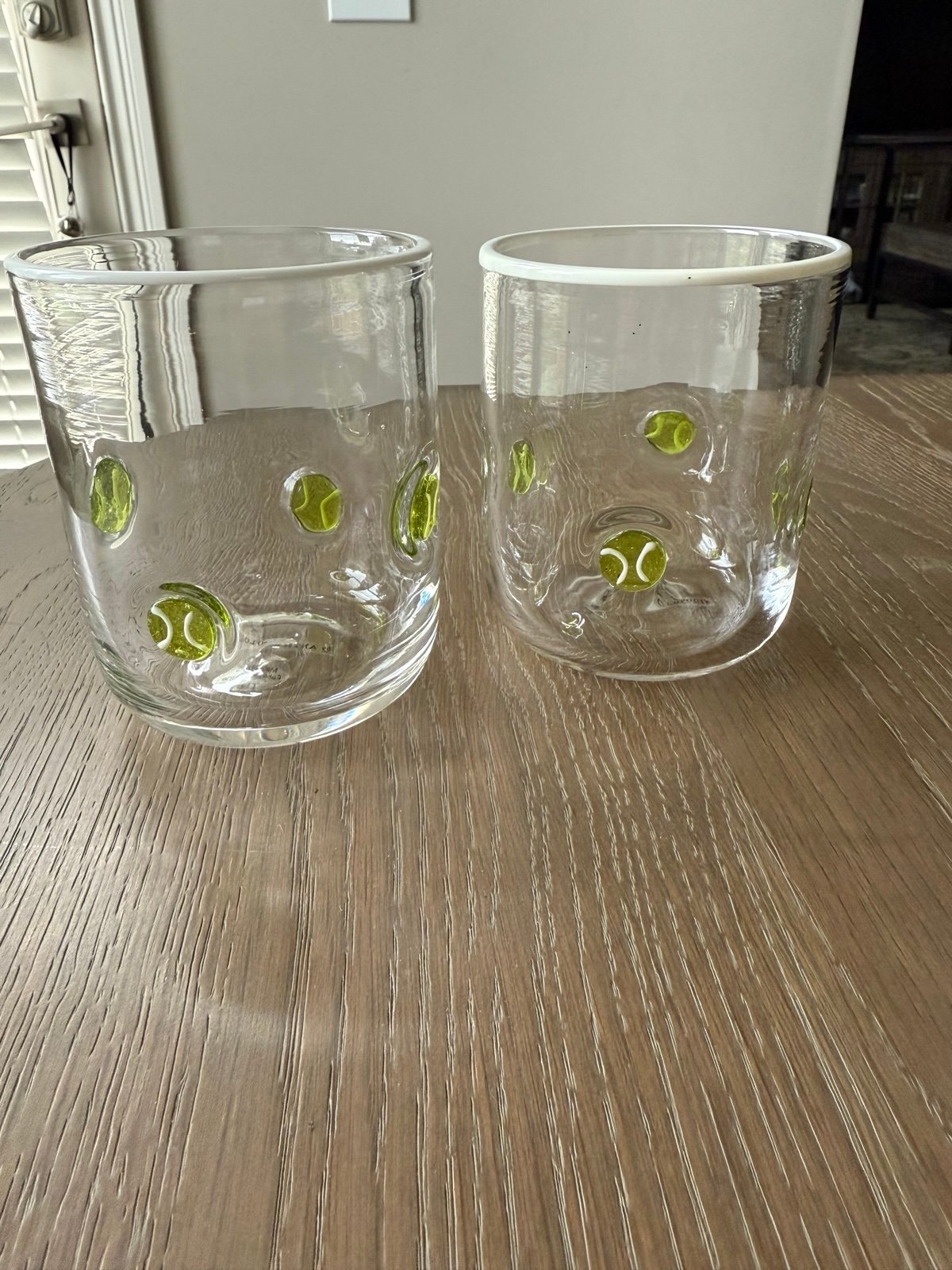 NWT Anthropologie Tennis Juice Glasses