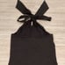 Anne Taylor Knit Halter Top Black Small