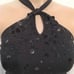 Anne Taylor Knit Halter Top Black Small