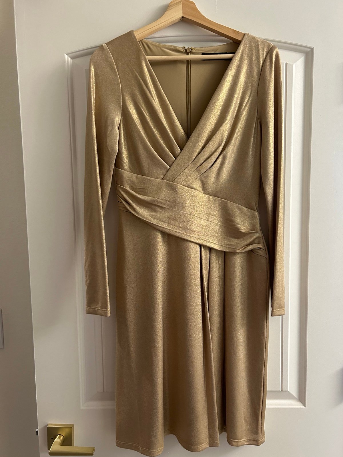 Ralph Lauren Shimmery Gold Dress