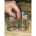 Vintage Set 6 A&W Root Beer Heavy Dimpled Glass Mug 6 & 4.5” & 3” AW 1970s