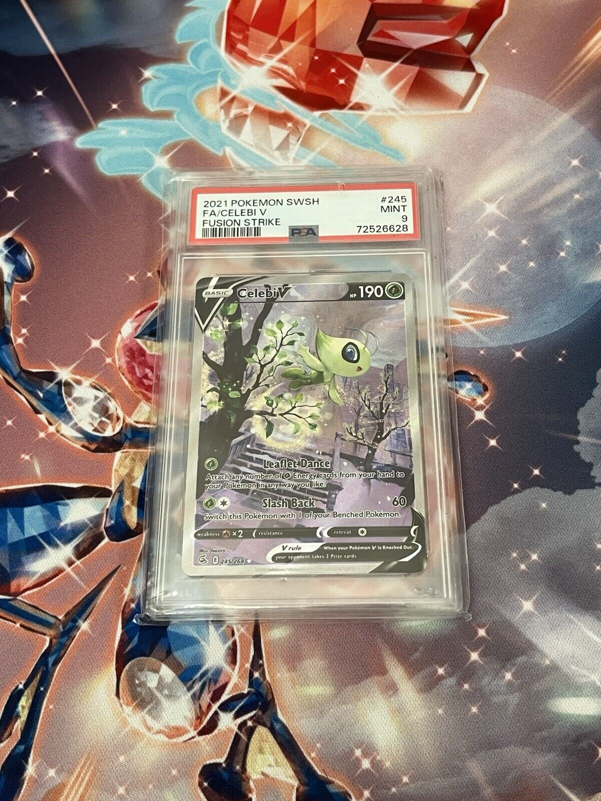 Celebi V (Alternate Full Art) 245/264 Swsh08: Fusion Strike Holo