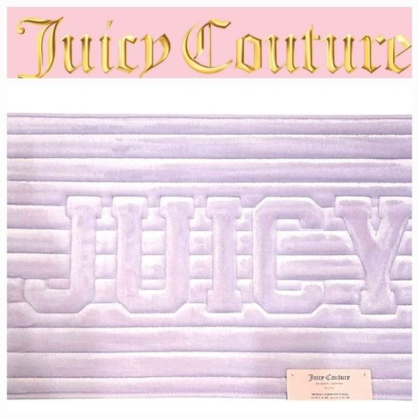 Juicy Couture Home JUICY Bold Logo Memory Foam Plush Bath Rug