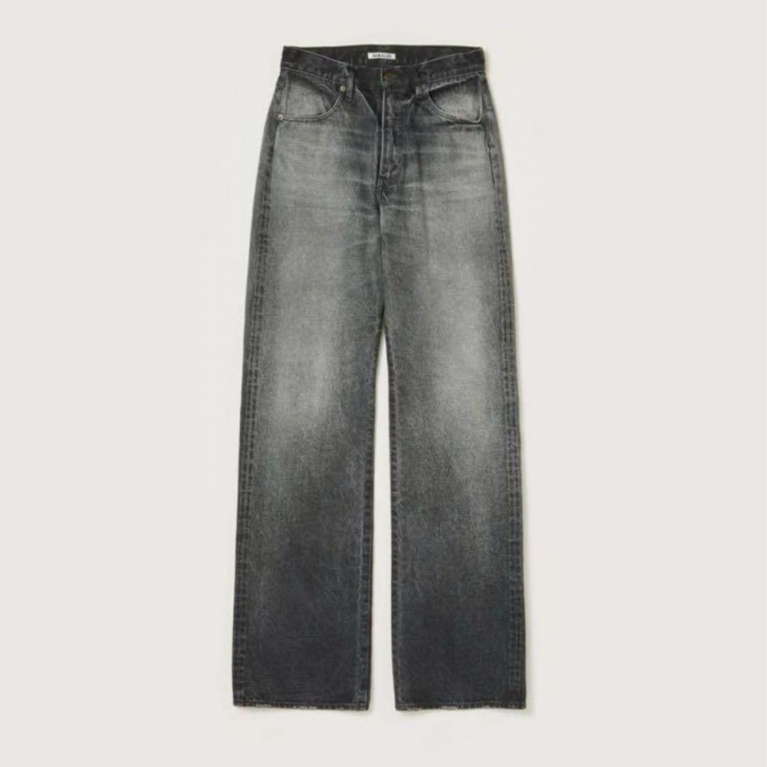 AURALEE Selvedge Faded Heavy Denim Pants