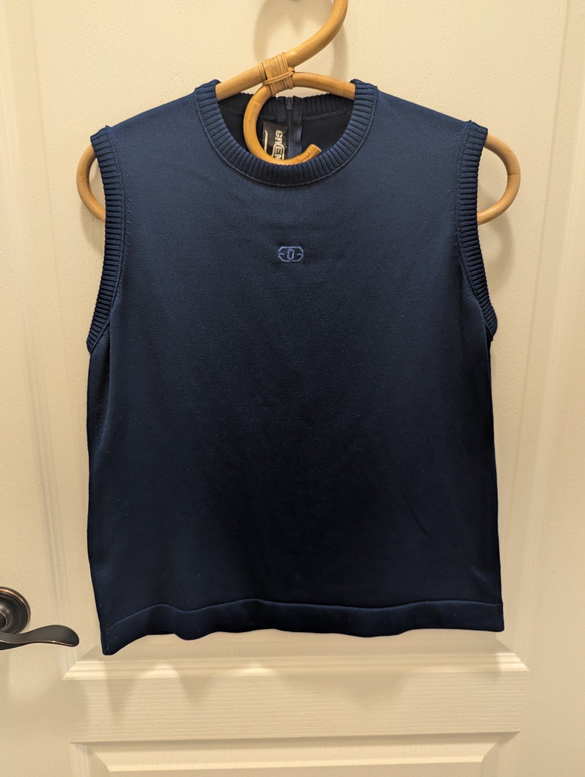 Vintage Royal Blue Givenchy Sport Sleeveless Sweater Size 38
