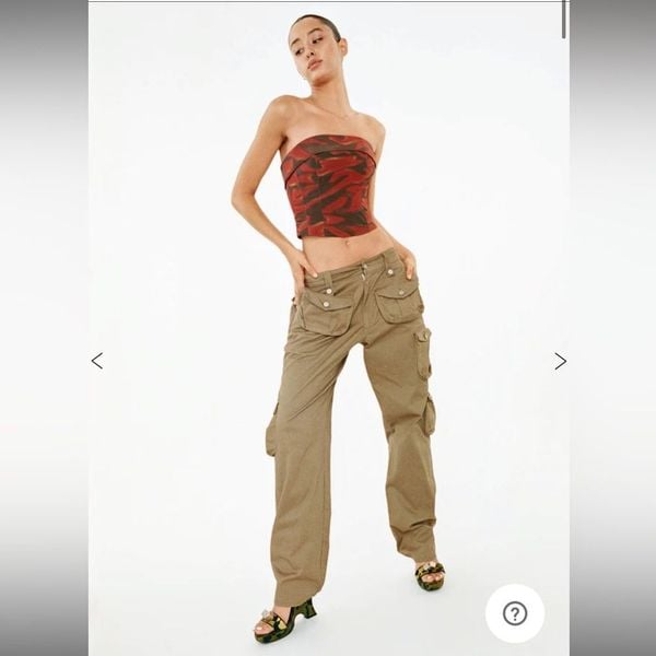 WITH JÉAN tommy cargo pants in khaki