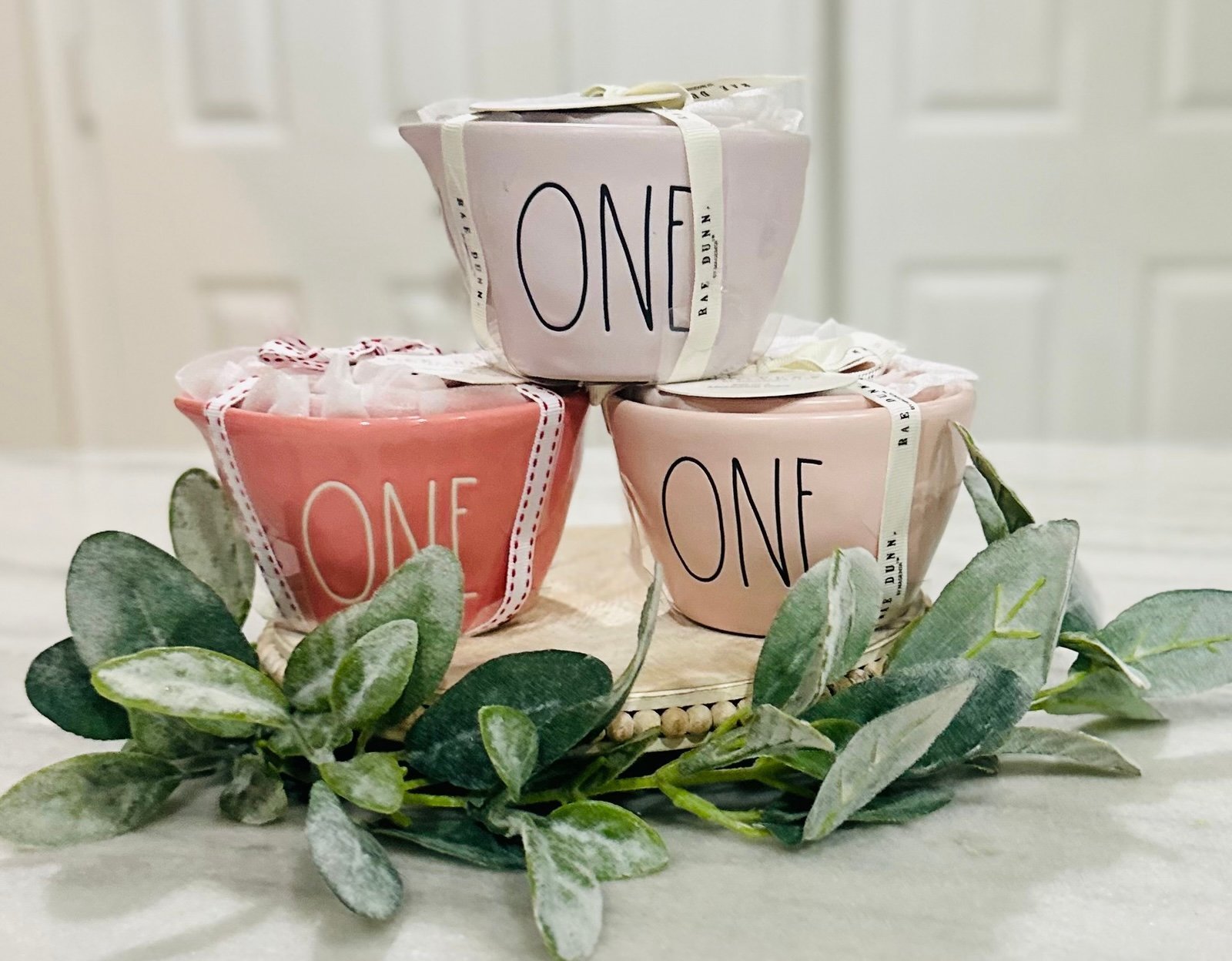 Rae Dunn pink measuring cup bundle