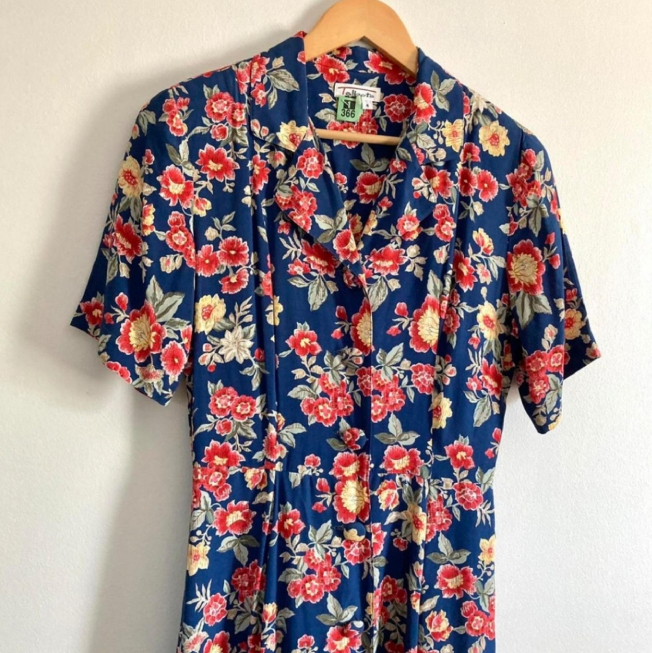Vintage Talbots Floral Maxi Dress