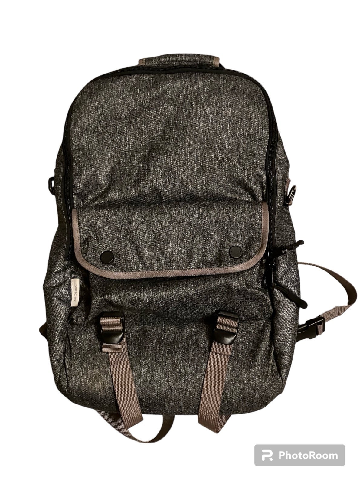 Dsptch Bookpack Gray Backpack Balistic Nylon EUC