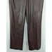 RACHEL ZOE! ESPRESSO BROWN FAUX LEATHER, TROUSER, STRAIGHT LEG PANTS! SZ 12