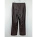 RACHEL ZOE! ESPRESSO BROWN FAUX LEATHER, TROUSER, STRAIGHT LEG PANTS! SZ 12