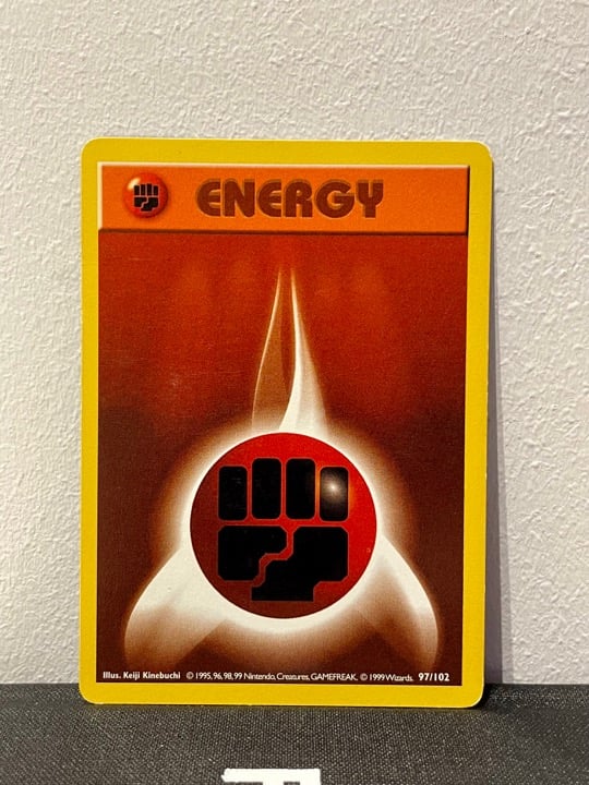 Fighting Energy 1999 Pokemon Card
