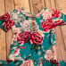 Posh peanut blue floral romper