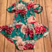 Posh peanut blue floral romper