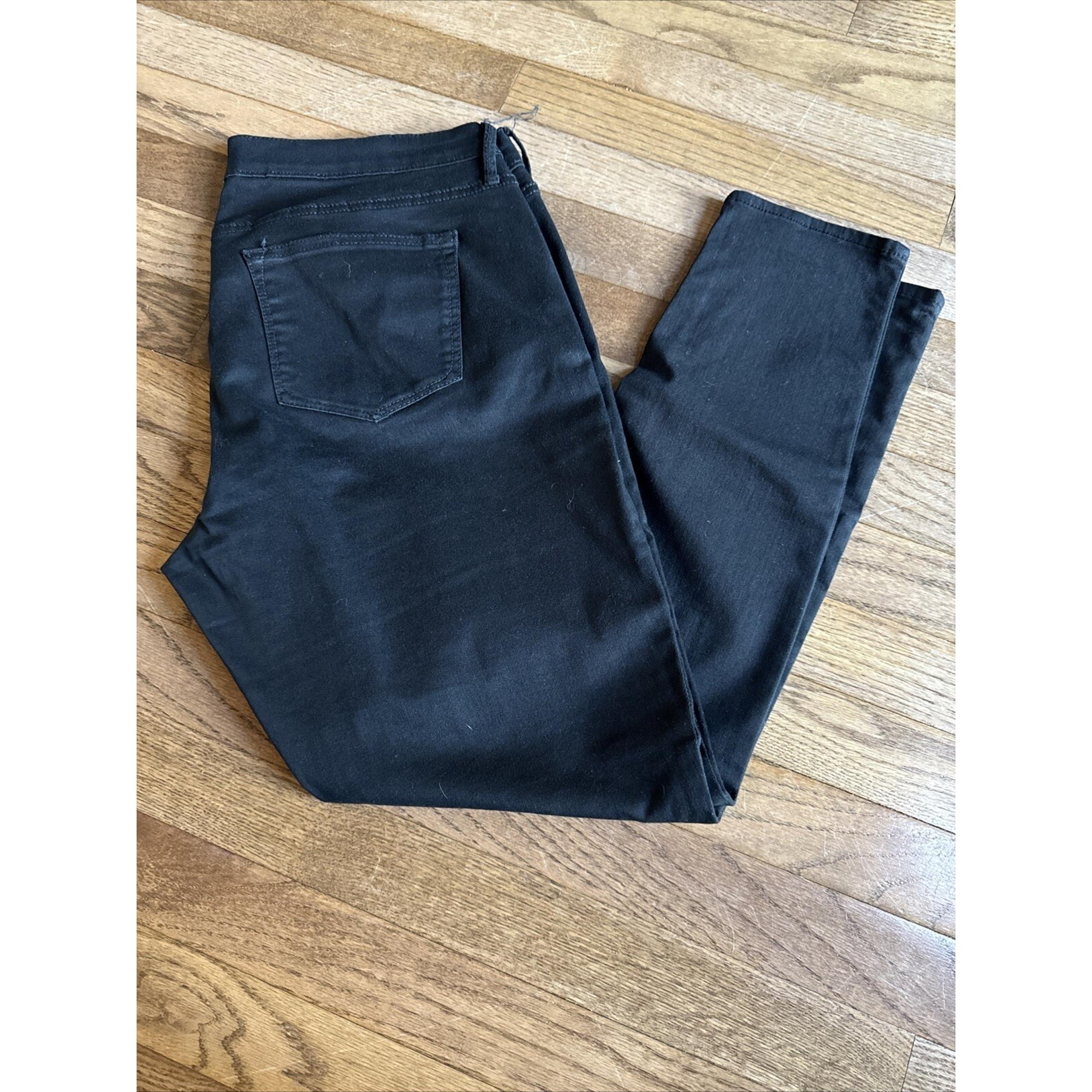 Gap 1969 Womens Jeans Size 14/32r Legging Stretch Mid Rise Black