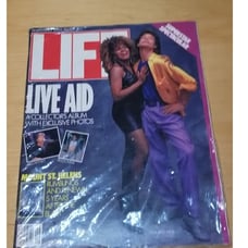 Life Mag Live Aid/Jagger and Turner