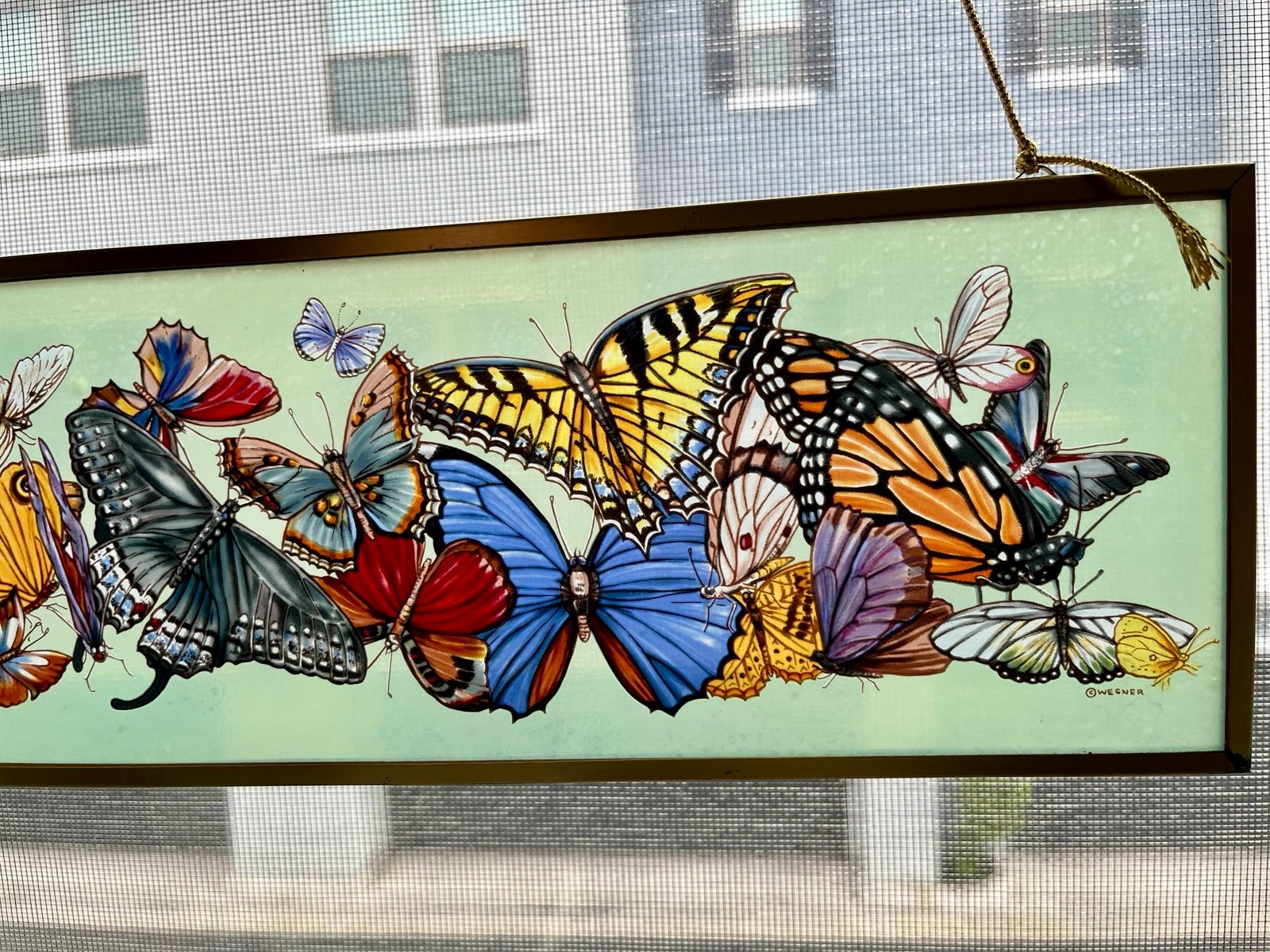 Glass master hand painted panel