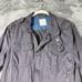 LIFE / AFTER / DENIM Coat Mens M Gray Cotton Tab Snap Bad Collar Coat Retro 90s