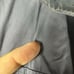 LIFE / AFTER / DENIM Coat Mens M Gray Cotton Tab Snap Bad Collar Coat Retro 90s